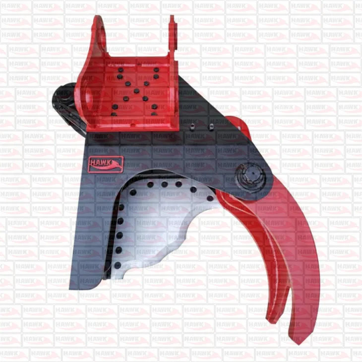 Single Grapple Excavator Mounted Tree Shear