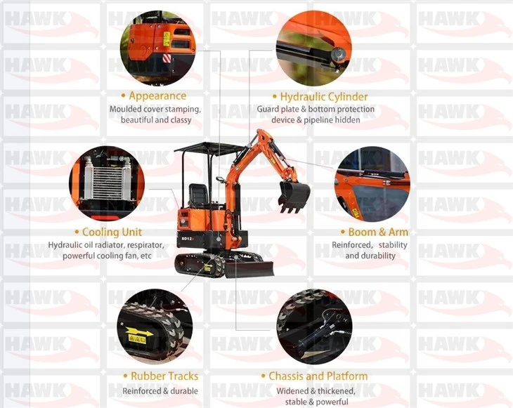Hydraulic Mini Excavator Micro Digger