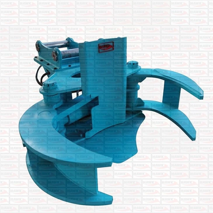 Mini Excavator Hydraulic Tree Shear With Fixed Rotator